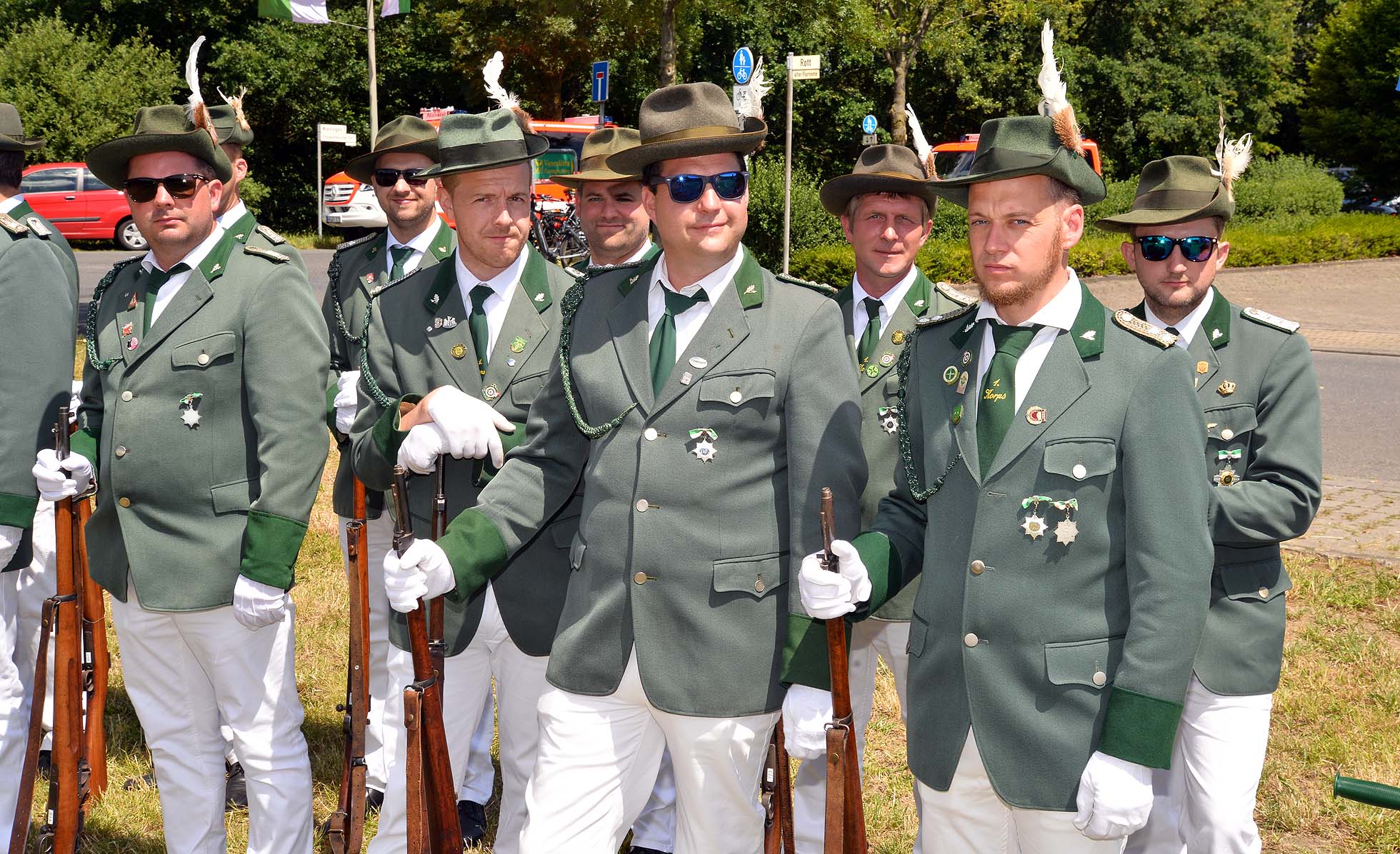 Jubiläums-Schützenfest am 2. Juli 2022 * das Antreten |  037