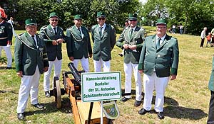 Jubiläums-Schützenfest am 2. Juli 2022 * das Antreten