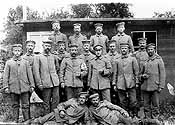 Gruppe von Soldaten im Rumänienfeldzug mit Josef Bornefeld