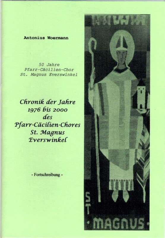 Die Festschrift: 50 Jahre Pfarr-Cäcilien-Chor St. Magnus Everswinkel