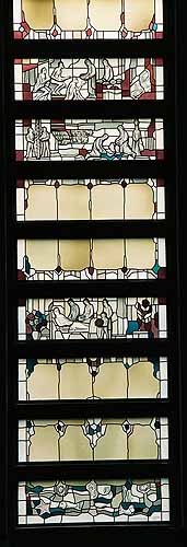 Fenster der St.–Nikolaus–Kirche in Warburg–Germete