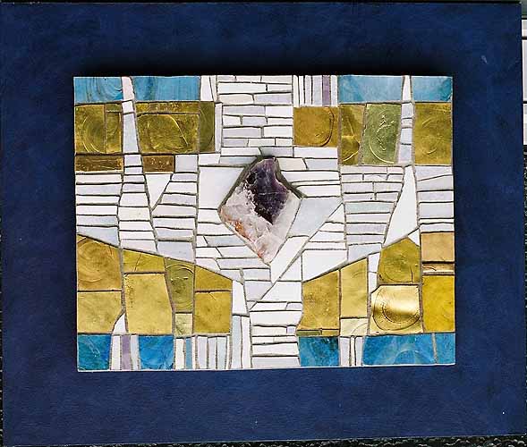 Mosaik mit Amethyst – gestaltet als Meditationsbild