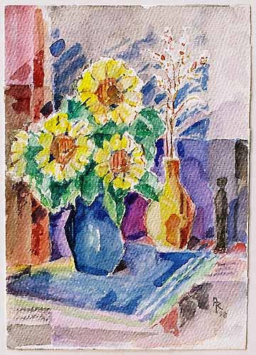 Sonnenblumen in der Vase