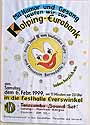 Plakat zum Kolping-Karnevalsfest 1999