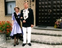 Der Hofstaat 1993 mit Martin und Annette Baggeroer